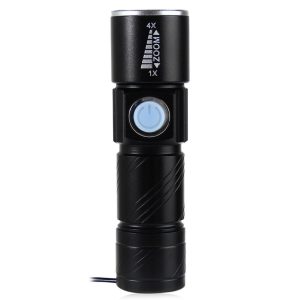 Tactical Mini Rechargeable Powerful Torch (Aluminium Alloy)