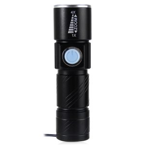 Tactical Mini Rechargeable Powerful Torch (Aluminium Alloy)