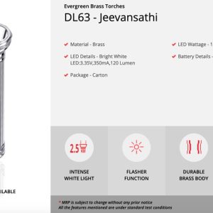 Eveready DL63 Jeevansathi – Brass Torch